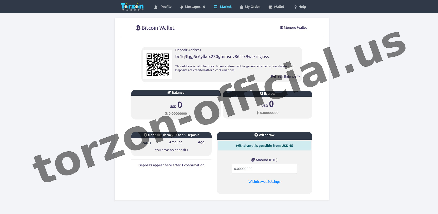 Main Market Dashboard